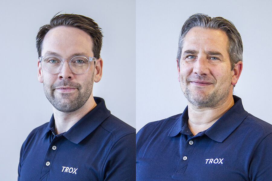 Christopher Hårberg (t.v)  og Vidar Flagstad og er nye Key Account Managers i region Øst hos Trox Auranor.