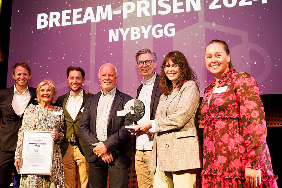 The Plus, vant BREEAM-prisen i kategorien nybygg. Finalistene var Spor X og ALO. Sara Lien.