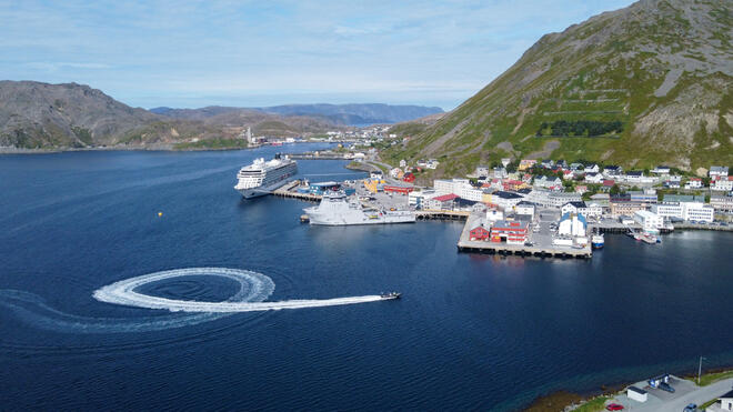 Bilde av Honningsvåg havn.