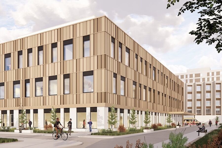 Ålesund sykehus. Illustrasjon: Nordic Office of Architecture.