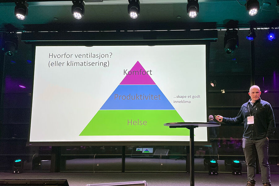 – Det er viktig å skille mellom helsemessig kvalitet på inneklima og kvaliteter som vi ønsker av hensyn til komfort, understreker Niels Lassen i Skanska Teknikk.