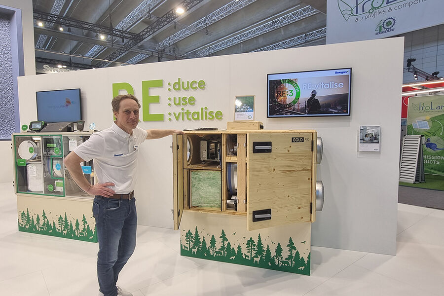 – En stor del av nyhetene som presenteres på ISH handler om bærekraft og miljø, sier Tony Olsson, Product Manager Acoustic Products i Swegon.