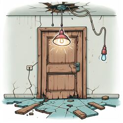 tegneserieaktig, 2 d digital illustrasjon
