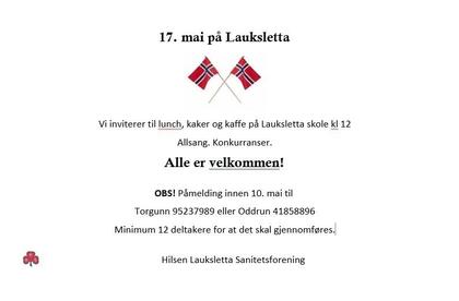 17.mai 2025 - Lauksletta