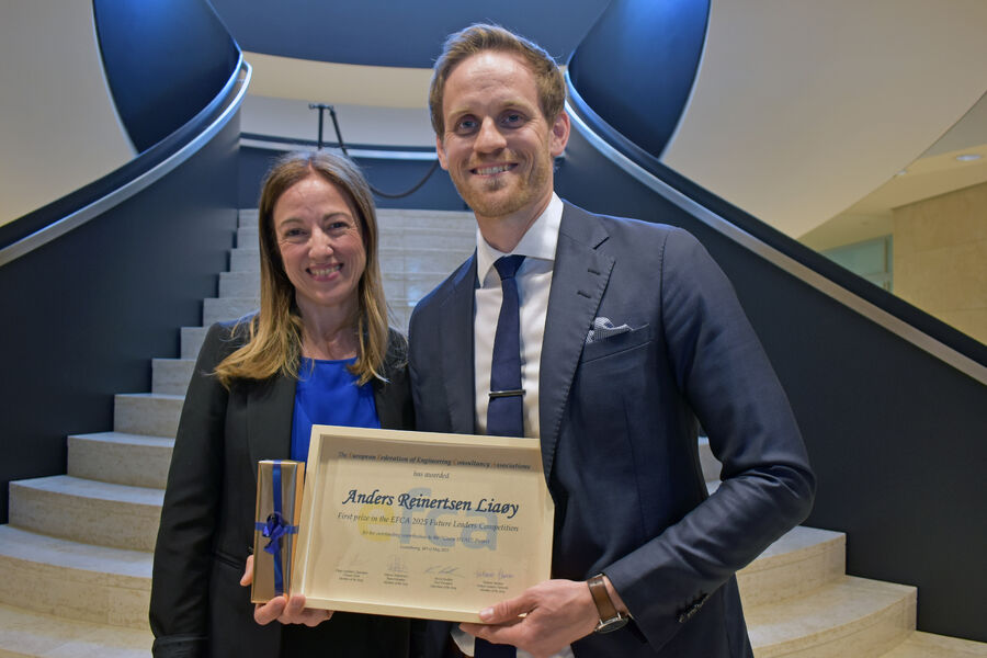 Anders R. Liaøy fra Multiconsult Norge er kåret til årets ledertalent i Europa av den rådgivende ingeniørorganisasjonen EFCA