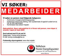 Stilling ledig