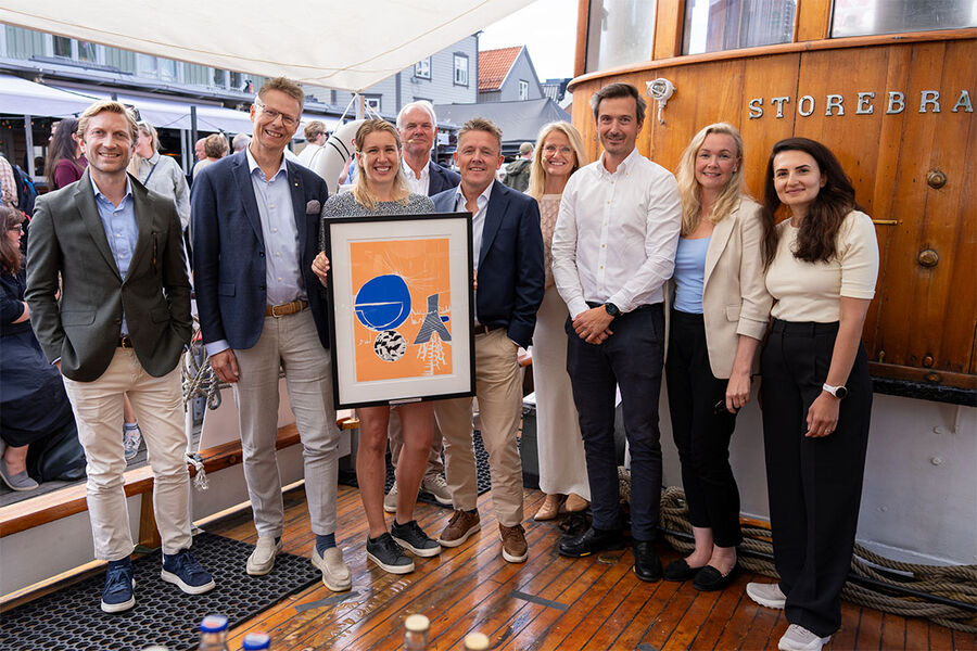 For femte år på rad delte Storebrand Eiendom ut pris. Årets vinnere var prosjektet til OPF og PKH. Foto: Lise Eide Risanger/Storebrand