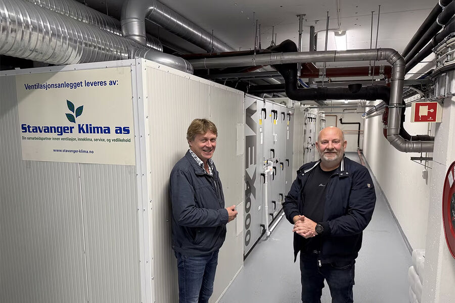 Øystein Frafjord og Henrik Book i Stavanger Klima gleder seg til å få nye kollegaer i Energima Gruppen.
