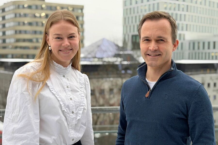 Ingvild Mysen og Trond Ivar Bøhn mener ny energimerkeordning er positivt for byggeiere. Foto: Cato A. Mørk