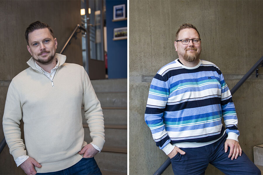 TROX Auranor har ansatt Marius Bysheim Grung som Key Account Manager i Bergen ( t.v), og Jan Petter Steinnes som ny teknisk inneselger.