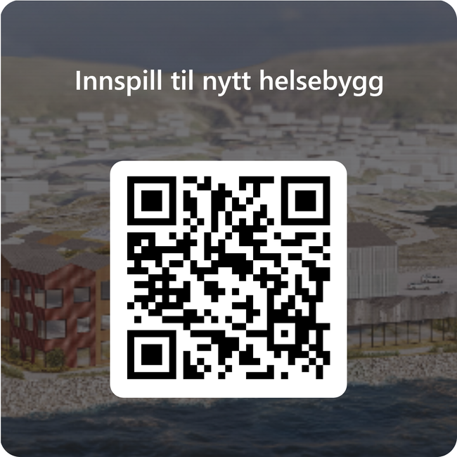 QR kode for innspill nytt helsbygg Skan koden