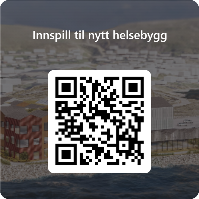 QR kode for innspill nytt helsbygg Skan koden