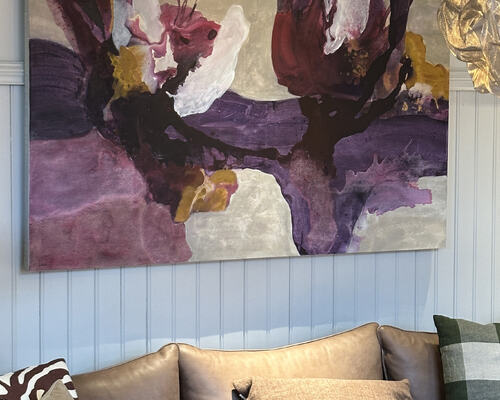 Lilla maleri over Tiki