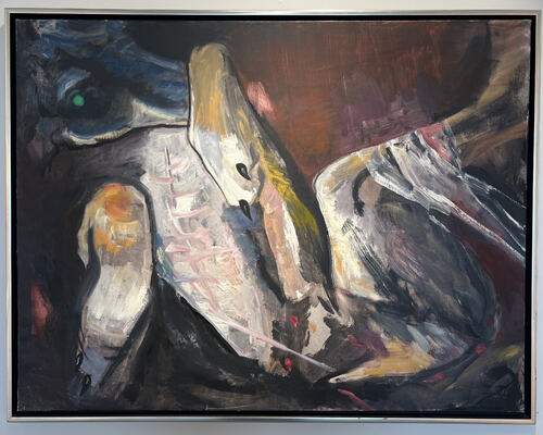 Hunden 120 x 93, olje på lerret 2011 130 000,-