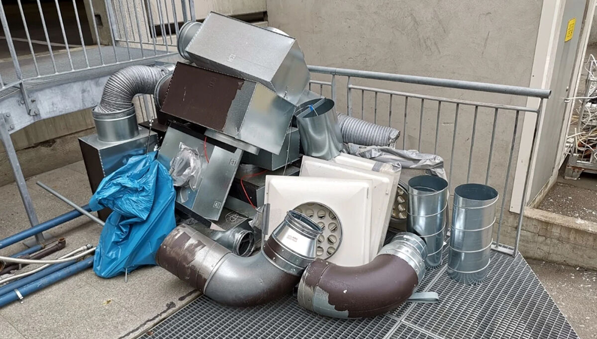 Brukte ventilasjonsprodukter er en ressurs. Foto: VKE Brukte ventilasjonsprodukter er en ressurs. Foto: VKE