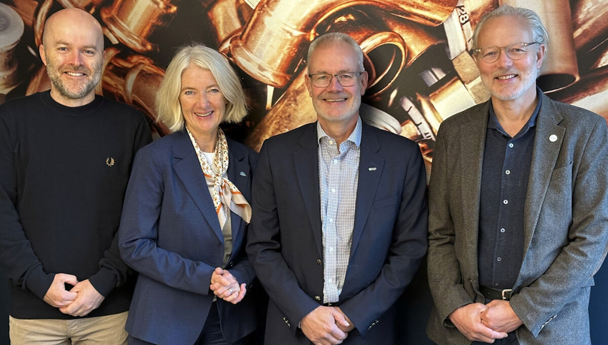 Rolf Iver Mytting Hagemoen, daglig leder i NOVAP, Marianne W. Røiseland, adm. dir. i RørNorge, Bjørn Moen, daglig leder i VVP og Thor Lexow, adm. dir. i VKE. Rolf Iver Mytting Hagemoen, daglig leder i NOVAP, Marianne W. Røiseland, adm. dir. i RørNorge, Bjørn Moen, daglig leder i VVP og Thor Lexow, adm. dir. i VKE.